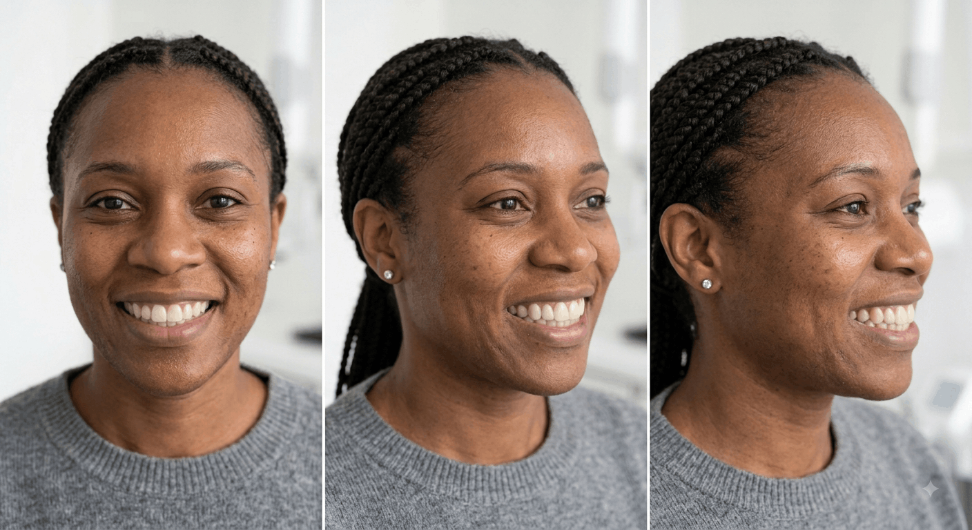 AI-enhanced smile simulation example 3